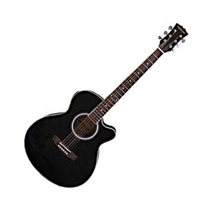 Guitarra electroacústica Freeman FRLC40 - color negro