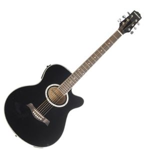 Guitarra electroacústica Freeman FRA95SCET color negro