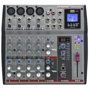 Mixer Phonic AM440DP con efectos y USB