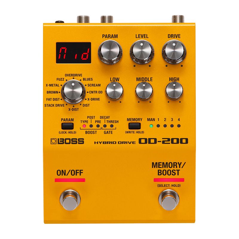 ギター BOSS OD-200 Pedal Boss OD-200 - Hybrid Drive - Audiomusica