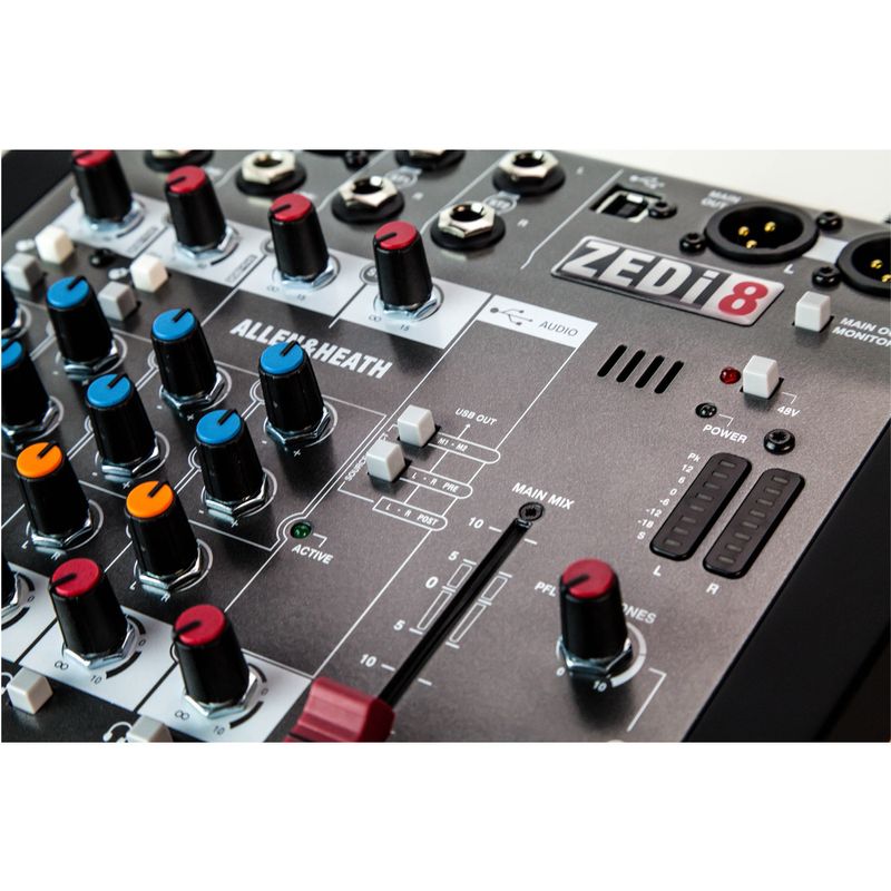 Mixer / interfaz Allen & Heath ZEDi-8 - Audiomusica