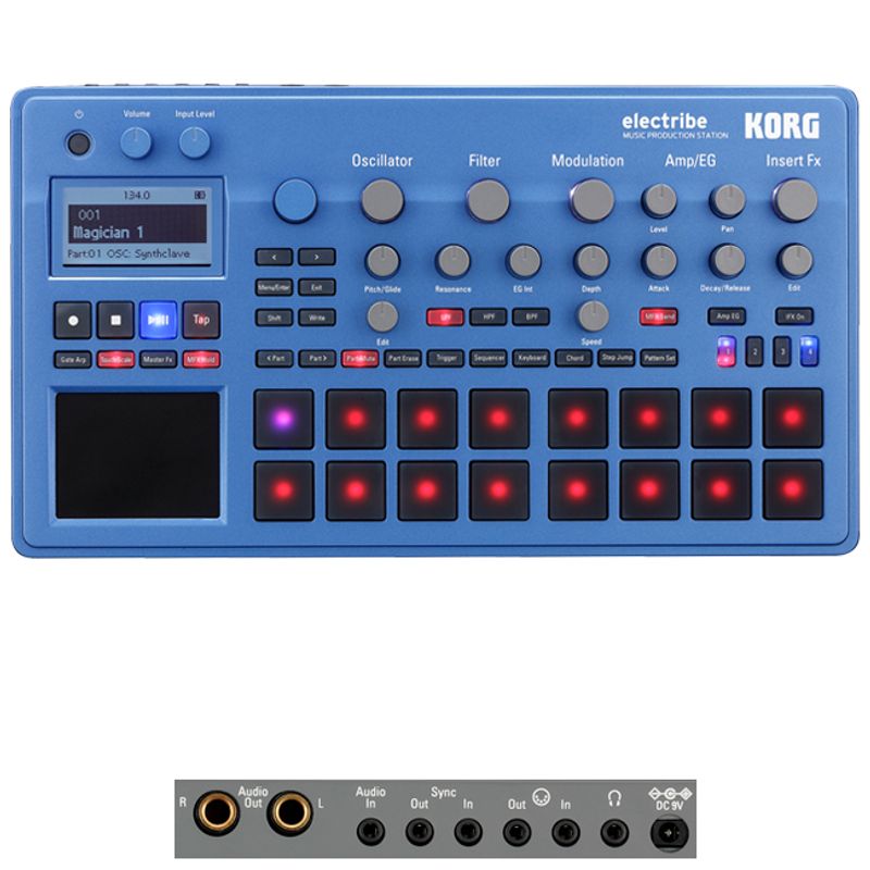 Secuenciador Korg ELECTRIBE2 BL - Audiomusica