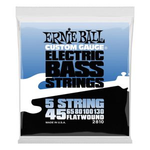 Set de 5 cuerdas para bajo eléctrico Ernie Ball Flatwound P02810 - 45/30