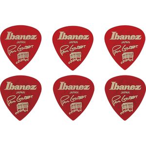 Pack de 6 uñetas Ibanez B1000PG CA Paul Gilbert - color rojo