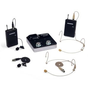 Sistema de micrófonos inalámbricos con doble cintillo Samson XPD2