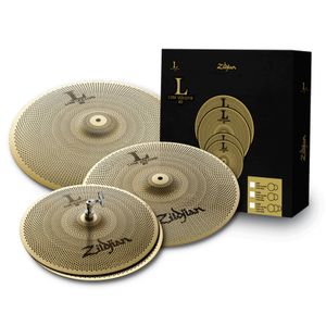 Pack Zildjian de platillos L80 Low Volume LV468 - Hi-hat 14 - Crash 16 - Ride 18