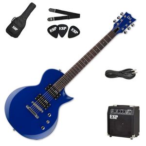 Pack de guitarra eléctrica LTD EC-10 - Blue