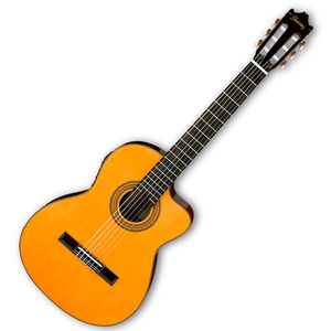 Guitarra electroacústica Ibanez GA6CE - color amber high gloss (AM)