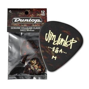Pack de 12 uñetas Dunlop 483P05MD Shell