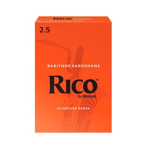 Set de 10 cañas Rico RLA1025 para saxofón barítono - medida 2.5