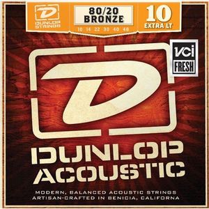 Cuerdas para guitarra acústica Dunlop DAB1048 .010-.048