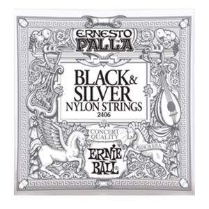 Cuerdas guitarra clásica Ernie Ball P02406 PALLA NYLN BLK/SLV