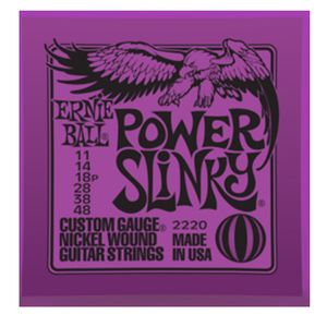 Cuedas guitarra eléctrica Ernie Ball P02220 NICKL POWER SLINKY