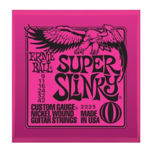 Cuerdas guitarra eléctrica Ernie Ball P02223 NICKL SUPER SLINKY