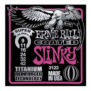 Cuerdas guitarra eléctrica Ernie Ball P03123 COATED SUPER SLINK Y