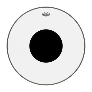 Parche Remo 24" Controlled Sound Clear Black Dot Top CS-1324-10