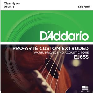 Set de cuerdas Daddario de nylon para Ukelele Soprano EJ65S