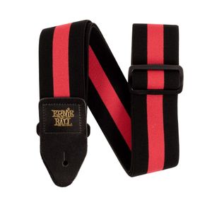 Correa de guitarra Ernie Ball Stretch Comfort Racer color rojo