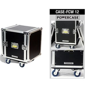 Case de audio Powercase FCW12 con ruedas - 12 unidades de capacidad - 19 pulgadas