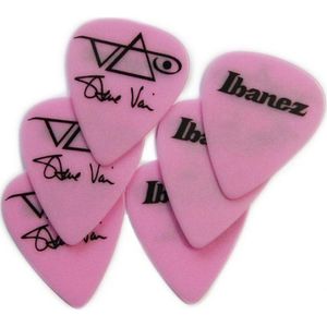 Pack de 6 uñetas Ibanez B1000SV MP Steve Vai - color rosado