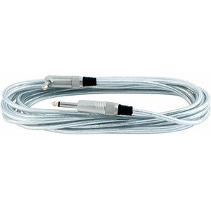 Cable de instrumento Rockcable RCL30256D6 SILVER con conector en ángulo recto - 6 metros