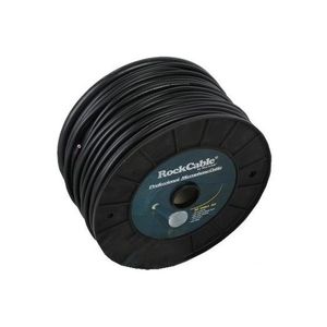 Rollo de cable Rockcable para parlante RCL10400D7 BLK 100 metros - color negro (BK)
