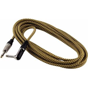 Cable para instrumento Rockcable RCL30256TC 6 metros - color dorado - conector en ángulo recto