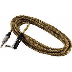 Cable para instrumento Rockcable RCL30259TC 9 metros - color dorado - conector en ángulo recto