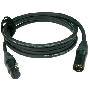 Cable de micrófono Klotz XLR M5FM06 6 mts - color negro