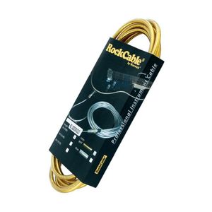 Cable para instrumento Rockcable RCL30203 D7 - 3 metros - dorado