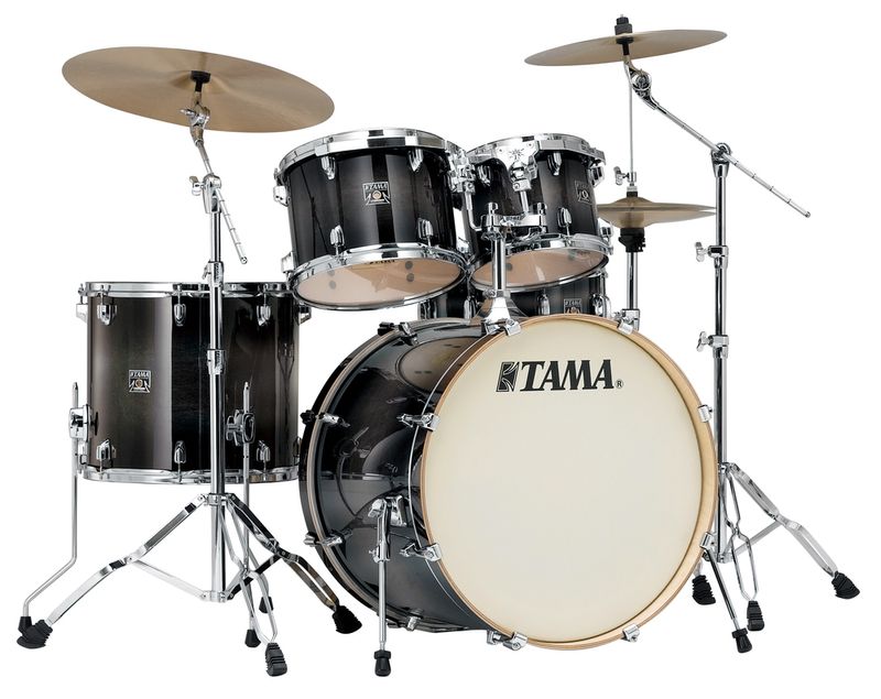 Shell Pack Tama Superstar Classic CL52KS - color Transparent Black Burst - de 5 piezas