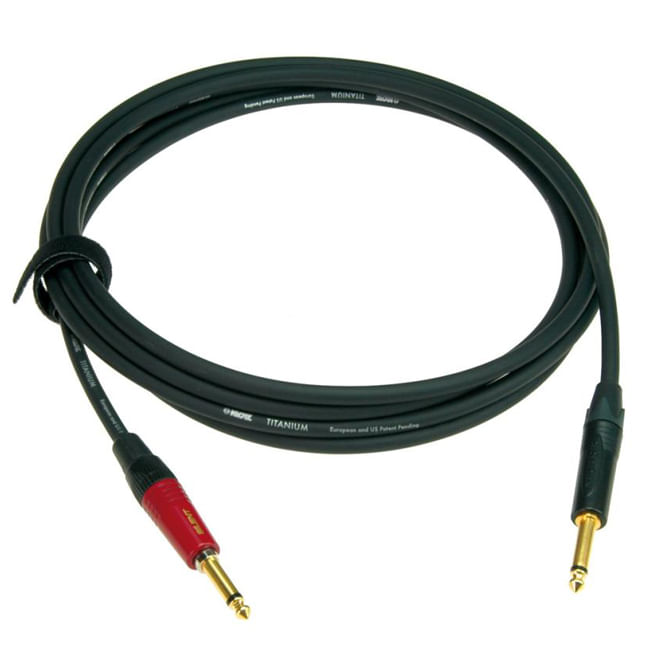Cable de instrumento Klotz TI-0300PSP jack 1/4 pulgada con silenciador - 3  metros - Audiomusica