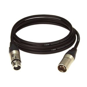 Cable de micrófono Klotz XLR M1FM1K0500 - 5 mts - color negro