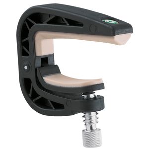 Capo curvo K&M 14545-000-55 para guitarra color negro (BK)