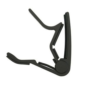 Capo para guitarra acústica o eléctrica Freeman FRGCP7 color negro