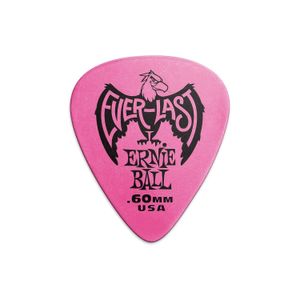 Pack de 12 uñetas Ernie Ball P09179 - Everlast Pink .60mm