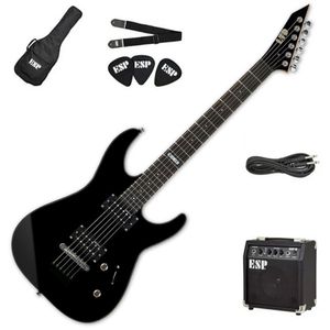 Pack guitarra electrica Ltd PACK M-10 color negro