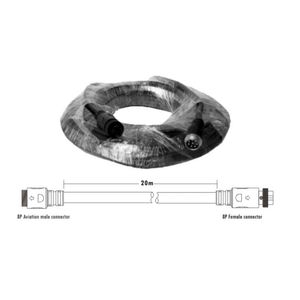 Cable de extensión de aviación de alta densidad ITC TS-20L 20M