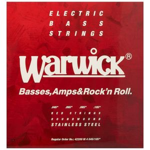 Set de 4 cuerdas para bajo eléctrico Warwick M .045 .105