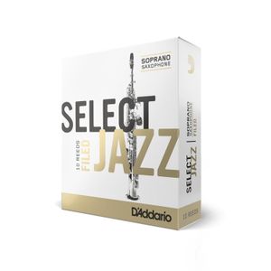 Cañas de saxofón soprano D´Addario Select Jazz Field RSF10SSX3M- Pack 10