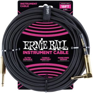 Cable de instrumento Ernie Ball P06086 - 5.4m - Negro