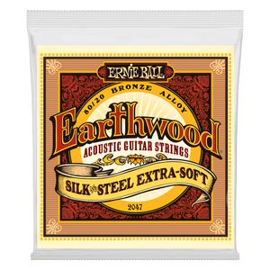 Cuerdas de guitarra acústica Ernie Ball P02047 Earthwood Silk & SteelExtra Soft 10-50