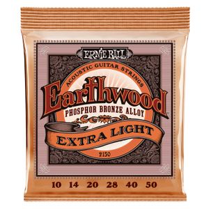 Cuerdas de guitarra acústica Ernie Ball P02150 Earthwood Extra Light Phosphor 10-50