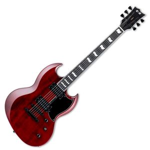 Guitarra eléctrica ESP E-II Viper - See Thru black Cherry