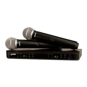 Sistema Inalámbrico Shure BLX288/PG58-M15 con dos Micrófono PGA58