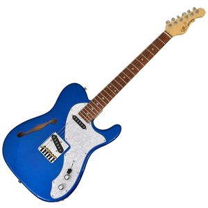 Guitarra eléctrica G&L Asat Classic Thinline -Midnight blue metallic