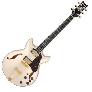 Guitarra eléctrica Hollow Ibanez AMH90 - Ivory