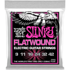 Cuerdas guitarra eléctrica Ernie Ball Flatwound P02593 9-42