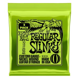 Pack de cuerdas para guitarra eléctrica Ernie Ball P03221