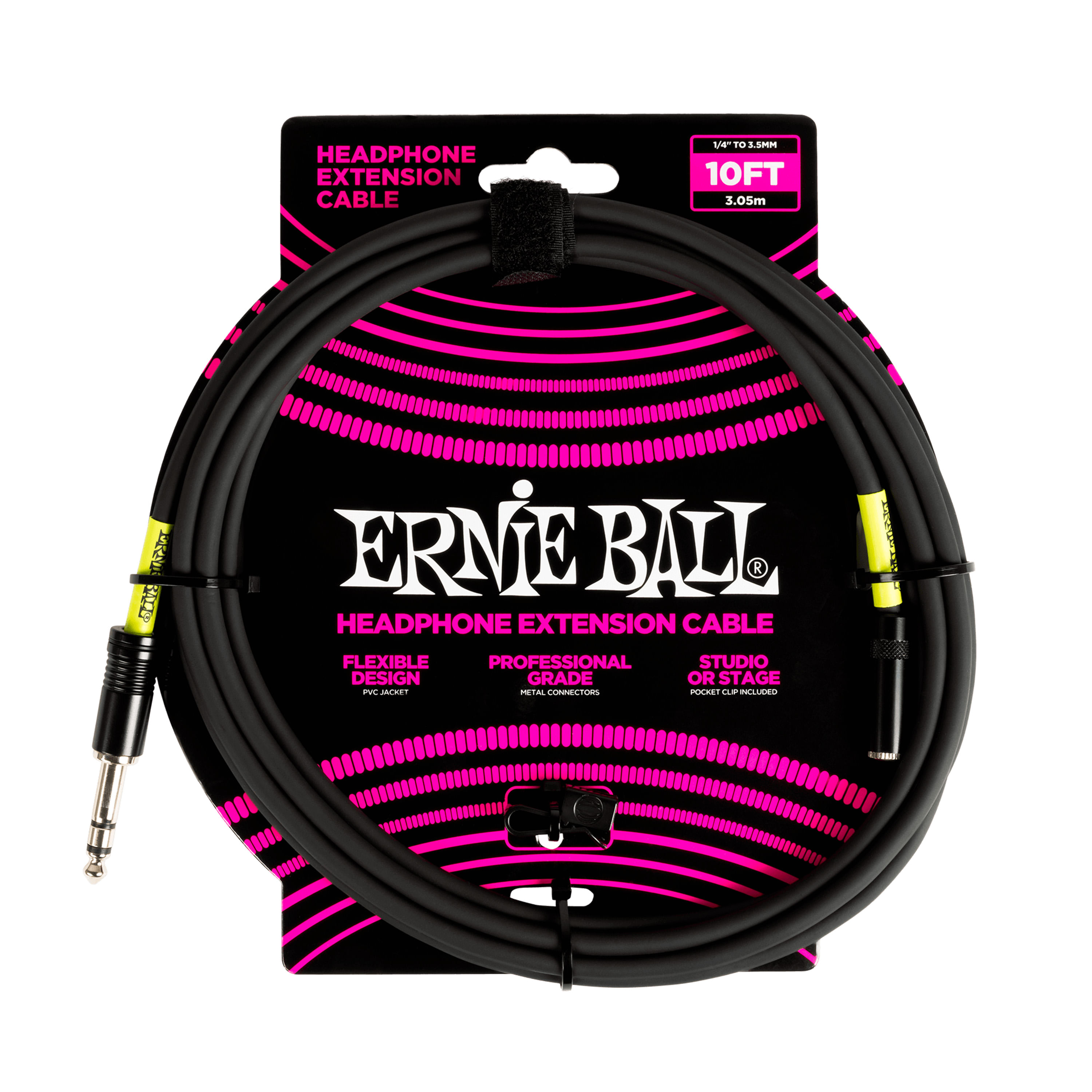 Extensión de audífonos Ernie Ball P06422 de 3 metros - Audiomusica
